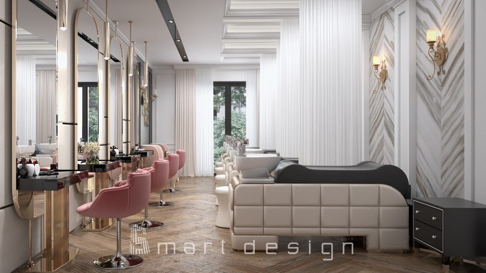 Thiết kế nội thất Luxury Beauty Salon 